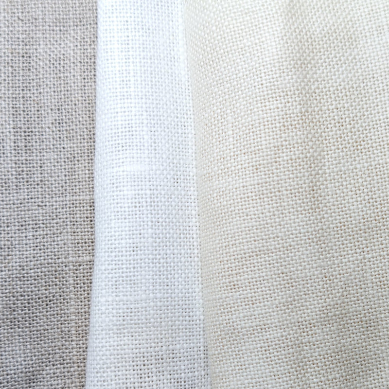 Tecido 100 Linho Natural Creme Texland