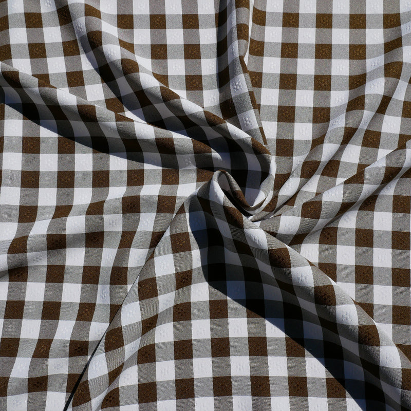 Tecido para toalhas de mesa minimate barato poliester xadrez preto e branco