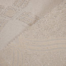 Tecido com Brilho para Toalhas de Mesa - Lurex Prateado Losango