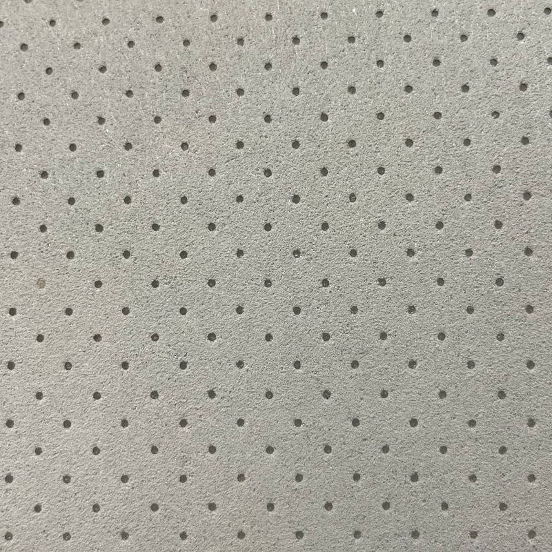 Tecido Alcantara com espuma Perfurado - Cinza Claro