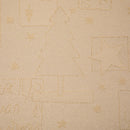 Tecido Jacquard de Natal com Brilho para Toalhas de Mesa - Lurex Dourado | Texland