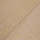 Tecido Jacquard de Natal com Brilho para Toalhas de Mesa - Lurex Dourado | Texland