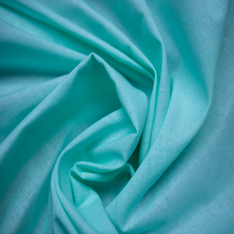 Tecido para lençol Verde Água 2,4m largura - Casca de Ovo - Texland
