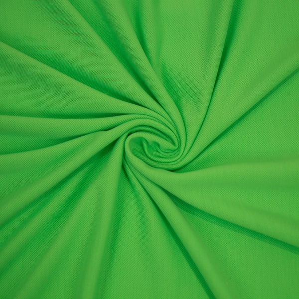 230 g de tela de malla de piquet - verde fluorescente