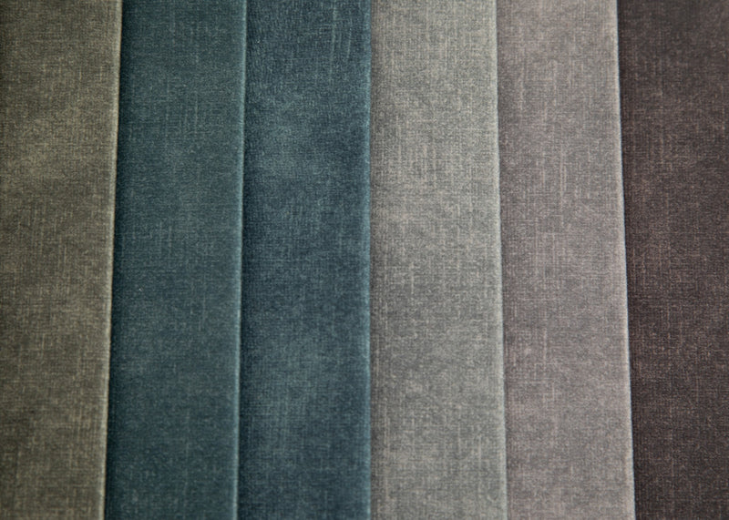 Geometric Velor Upholstery Fabric - Pastel Blue | CODE