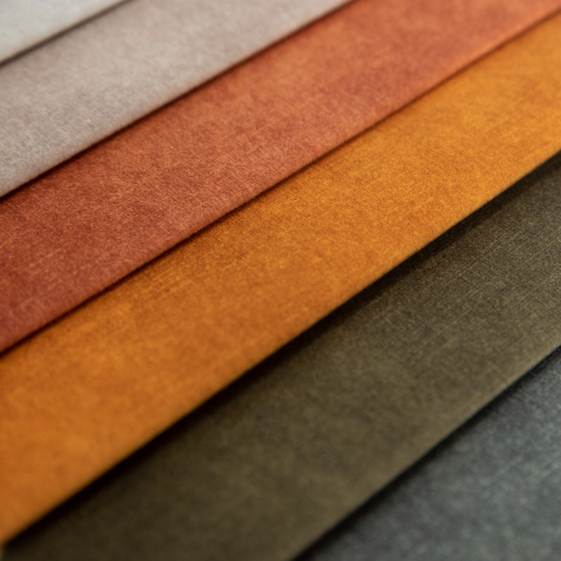 Geometric Velor Upholstery Fabric - Copper | CODE