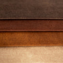 Geometric velvet fabric for upholstery - camel | Ciga