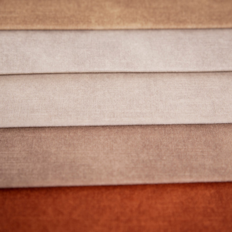 Geometric Velvet Fabric for Upholstery - Beige Brown | CODE