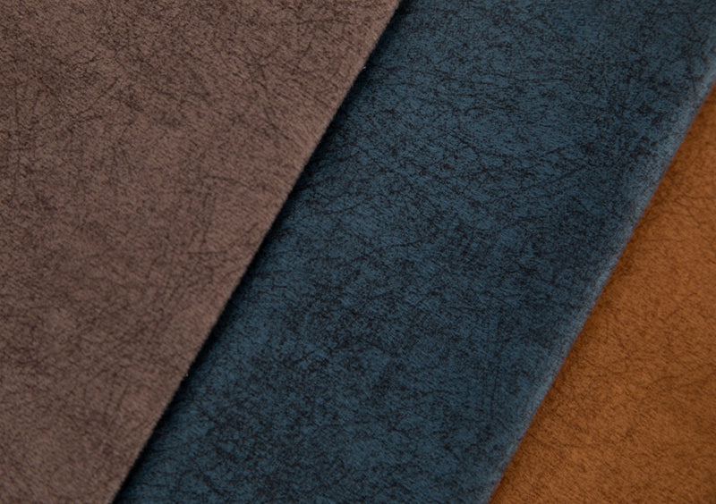 Scratched Velvet Fabric for Upholstery - Brown | ebra