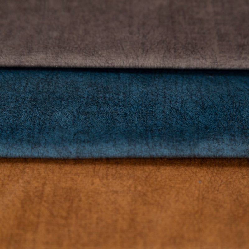 Striped Velvet Fabric for Upholstery - Blue | ebra