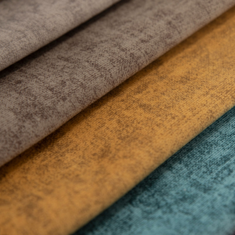Striped Velvet Fabric for Upholstery - Fana - Mustard Yellow