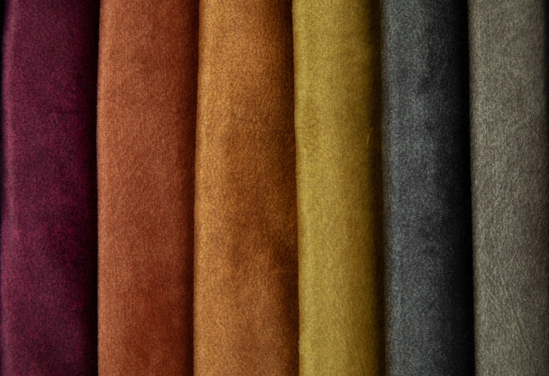 Striped Velvet Fabric for Upholstering Sofas - Vipe | Camel