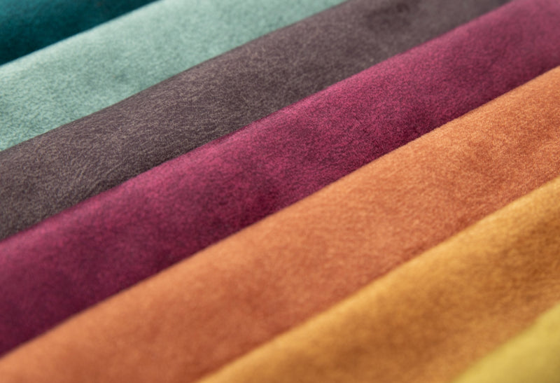 Striped Velvet Fabric for Upholstering Sofas - Vipe | Purple