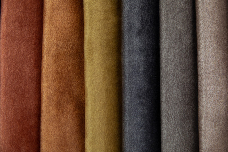 Striped Velvet Fabric for Upholstering Sofas - Vipe | mink brown